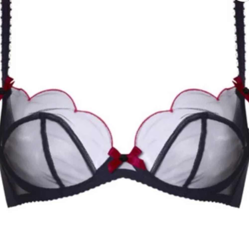 Agent Provocateur Lorna Bra Red Black 32C - Picture 3 of 9